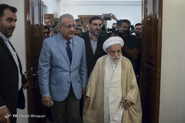 دیدار رئیس مجلس خبرگان رهبری با رئیس مجلس سنای پاکستان