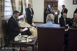 دیدار رئیس مجلس خبرگان رهبری با رئیس مجلس سنای پاکستان