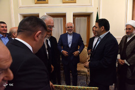 دیدار الله شکور پاشازاده رییس علمای دینی قفقاز از میهمانان مراسم تحلیف رییس جمهور با وزیر امور خارجه‎