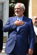 دیدار الله شکور پاشازاده رییس علمای دینی قفقاز از میهمانان مراسم تحلیف رییس جمهور با وزیر امور خارجه‎