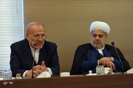 دیدار الله شکور پاشازاده رییس علمای دینی قفقاز از میهمانان مراسم تحلیف رییس جمهور با وزیر ارشاد‎