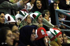 روز دوم مسابقات والیبال انتخابی قهرمانی جهان بین تیم های ایران و کره جنوبی - اردبیل