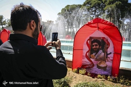مراسم يادبود شهيد محسن حججی در نجف آباد اصفهان