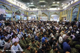 مراسم يادبود شهيد محسن حججی در نجف آباد اصفهان