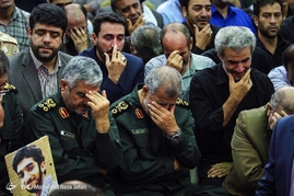 مراسم يادبود شهيد محسن حججی در نجف آباد اصفهان