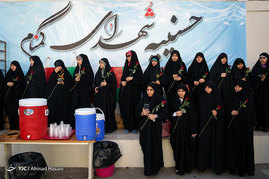 استقبال از پیکر ۱۹ شهید گمنام دفاع مقدس در مشهد