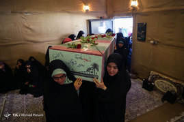 استقبال از پیکر ۱۹ شهید گمنام دفاع مقدس در مشهد