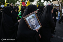 تشییع پیکرهای مطهر 19 شهید گمنام دفاع مقدس و یک شهید مدافع حرم در مشهد