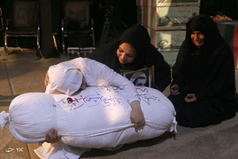وداع با پیکر شهید تازه تفحص شده 