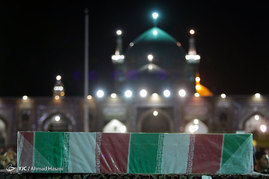 اجتماع عظیم جوادیون و وداع با شهدای گمنام دفاع مقدس در حرم مطهر رضوی