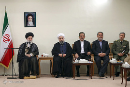دیدار رئیس‌جمهور و اعضای هیأت دولت با رهبر معظم انقلاب