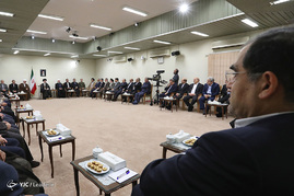 دیدار رئیس‌جمهور و اعضای هیأت دولت با رهبر معظم انقلاب