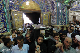 مراسم تشییع پیکر مرحوم آیت الله روح الله شاه آبادی / قم