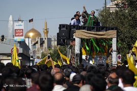 تشییع سه شهید مدافع حرم همزمان با روز عرفه در مشهد