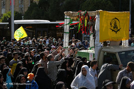 تشییع سه شهید مدافع حرم همزمان با روز عرفه در مشهد
