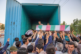 مراسم دعای عرفه و تشییع پیکر شهدای گمنام در همدان