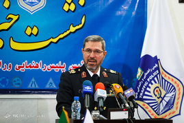 نشست خبری رئیس پلیس راهنمایی و رانندگی تهران