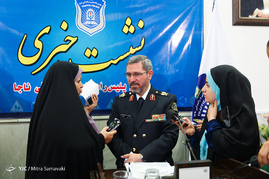 نشست خبری رئیس پلیس راهنمایی و رانندگی تهران