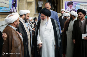 مراسم آغاز سال جدید تحصیلی حوزه علمیه خراسان در مدرسه عالی نواب