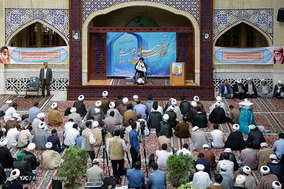 مراسم آغاز سال جدید تحصیلی حوزه علمیه خراسان در مدرسه عالی نواب