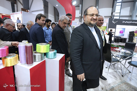 افتتاحیه  نمایشگاه صنعت نساجی با حضور وزیر صنعت و معدن