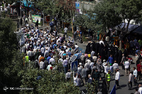 راهپیمایی نمازگزاران نماز جمعه مشهد در حمایت از مسلمانان مظلوم میانمار