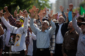 راهپیمایی نمازگزاران نماز جمعه مشهد در حمایت از مسلمانان مظلوم میانمار