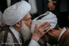 آئین عمامه گذاری طلاب در قم