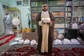 آئین عمامه گذاری طلاب در قم