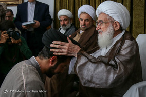 آئین عمامه گذاری طلاب در قم
