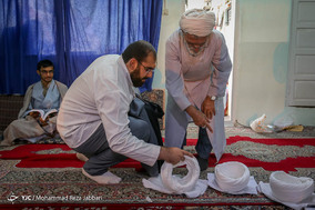 آئین عمامه گذاری طلاب در قم