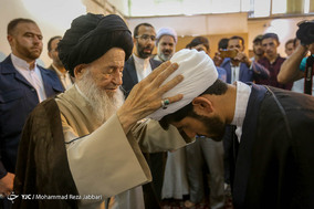 آئین عمامه گذاری طلاب در قم