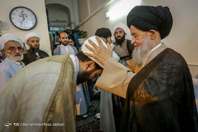 آئین عمامه گذاری طلاب در قم