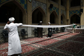 مراسم عمامه گذاری طلاب حوزه علمیه خراسان