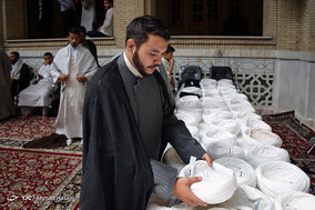 مراسم عمامه گذاری طلاب حوزه علمیه خراسان