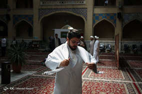 مراسم عمامه گذاری طلاب حوزه علمیه خراسان