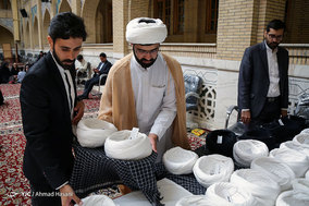 مراسم عمامه گذاری طلاب حوزه علمیه خراسان