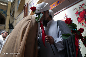 مراسم عمامه گذاری طلاب حوزه علمیه خراسان