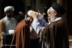 مراسم عمامه گذاری طلاب حوزه علمیه خراسان