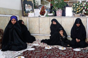 حضور رئیس رسانه ملی در منزل شهید محسن حججی