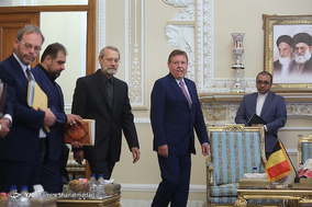 دیدار لاریجانی با ریس مجلس بلژیک