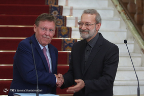 دیدار لاریجانی با ریس مجلس بلژیک