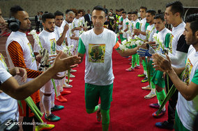 دیدار تیم های منتخب مشهد و منتخب کربلا در ورزشگاه امام رضا (ع) مشهد