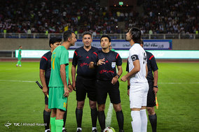دیدار تیم های منتخب مشهد و منتخب کربلا در ورزشگاه امام رضا (ع) مشهد