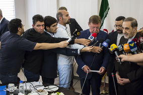 دیدار ولایتی با رئیس پارلمان بلژیک