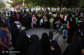 مراسم عروسک های سوخته؛ تجمع مادران و کودکان مشهدی در حمایت از مظلومان میانمار