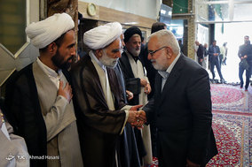 مراسم تشییع آیت الله معصومی (نماینده سابق ولی فقیه در دانشگاه آزاد) در مشهد