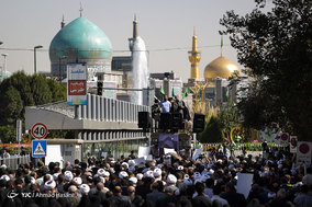 مراسم تشییع آیت الله معصومی (نماینده سابق ولی فقیه در دانشگاه آزاد) در مشهد