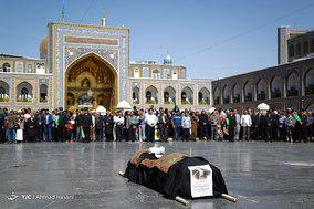 مراسم تشییع آیت الله معصومی (نماینده سابق ولی فقیه در دانشگاه آزاد) در مشهد