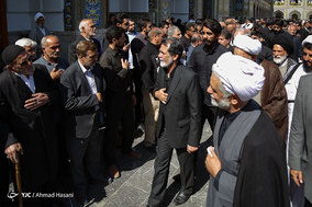 مراسم تشییع آیت الله معصومی (نماینده سابق ولی فقیه در دانشگاه آزاد) در مشهد